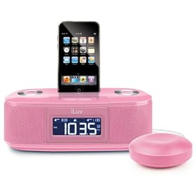 iLuv Vibrating Dual Alarm Clock for iPods Pink