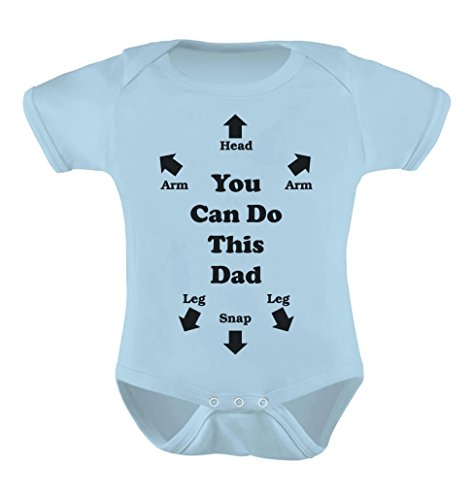 You Can Do This Dad – Funny One-piece Bodysuit Unisex Baby Onesie 0 – 3 months Light Blue