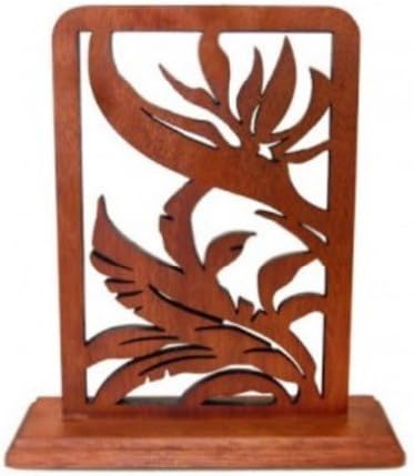Hawaiian Wood Table Decoration Bird of Paradise Small