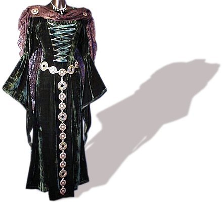 EZJOBLA Gothic Kleid Damen - Mittelalter Halloween Kostüm, A-Linie Mit Schnürung, In Großen Größen