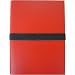 Red with Black Elastic Cavallini Moderno Elastic Bound Leather Journal