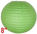 Light Green Chinese/Japanese Paper Lantern/Lamp 8" Diameter - Just Artifacts Brand