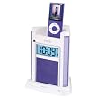 iHome Spacesaver Alarm Clock for iPod - Purple (iH4U)