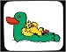 Decorated Mouse Pad with animal, farm, barnyard, floating, toy, duck