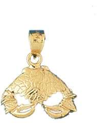Dazzlers Solid 14 karats Gold Crab Charm Pendant available in three colors from jewelsberry (weights: 3.3 grams only)