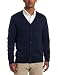 Fred Perry Men's Cardigan, Dark Carbon Marl/Blood/Milk, Large