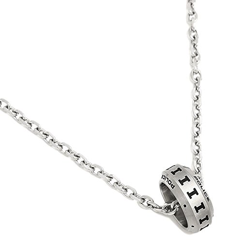 (ポリス) POLICE ポリス ネックレス メンズ POLICE 25139PSS01 POLICE N DIGITAL ペンダント シルバー[並行輸入品]