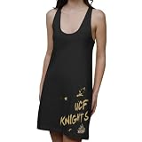NCAA UCF Knights Ladies Paint Strokes Junior's Racerback Dress - Black