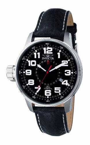 Invicta F0053 Stainless Steel Unisex Analogue Watch with Leather Strap