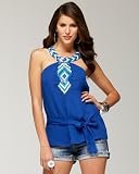 Beaded Tribal Halter DEEP OASIS (M) 41gW4 Gns6L. SL160 Beaded Tribal Halter DEEP OASIS (M)