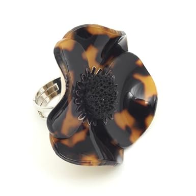 Small Anemone Ring by Cilea (Tortoise)