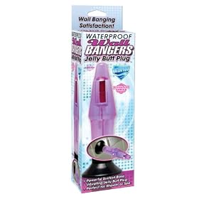 Pipedream Products Wallbanger Waterproof Jelly Butt Plug, Purple