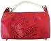 Lux de Ville MINI CHAIN HOBO 'Love Kills' Zipper Handbag- Black on Red