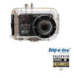 Caisson etanche avec apn photo plongée Deepview HD12 Fujifilm Finepix AV100 noir