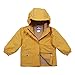 JAN & JUL Kids Water-Proof Fleece-Lined Rain-Coat Jacket Hooded (Yellow, 5T)
