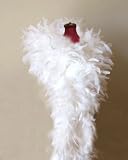 100g White Feather Chandelle Boa 72inch long Halloween, costume party