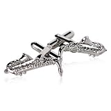 Buy Unique Saxophone Cufflinks in Chrome Silver Finish for Musicians with Presentation Box by Cuff-Daddy