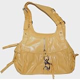 Deluxe Womens Hobo Shoulder Buckle w/Clip Zipper Opening Handbag - (3 Different Colors), Yellow