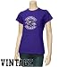 Baltimore Raven Tee Shirts : Baltimore Raven Ladies Purple Basic Round Logo Vintage Tee Shirts