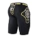 G-Form Pro-T Team Compression Shorts, Black/Yellow, Medium