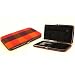 Ladies Wallet Clutch Business ID Card Case Plaid Orange