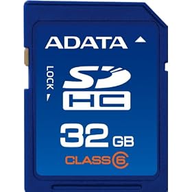 ADATA 32GB Class 6 SDHC Flash Memory Card ASDH32GCL6-R