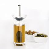 Danesco Icon Concepts Oil Bottle with Silicone Brush Glass and Stainless Steel