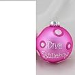 Pink Ballet Phrase Christmas Ornament