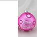 Pink Ballet Phrase Christmas Ornament