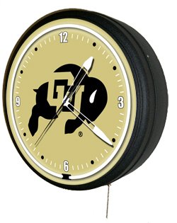 Colorado Buffaloes Neon Clock