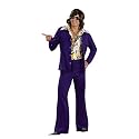 Purple Groovy 70s Style Costume Leisure Suit