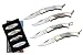 4 PIECE 1.5 MOTHER OF PEARL/ABALONE KEYCHAIN KNIFE GIFT SET