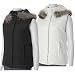 Liz Claiborne Down Vest with Fur Lined Hood