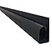 Electriduct Large Hook Channel Cable Raceway Desk Cord and Wire Organizer - 58 Inch (Pack of 2) - Black