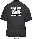 Bering Sea Survivor DISTRESSED Style Logo Mens Tee Shirt in 12 colors Small thru 6XL
