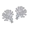 VINANI Ohrstecker Phantasie Blume Sterling Silber 925 Ohrringe OBP