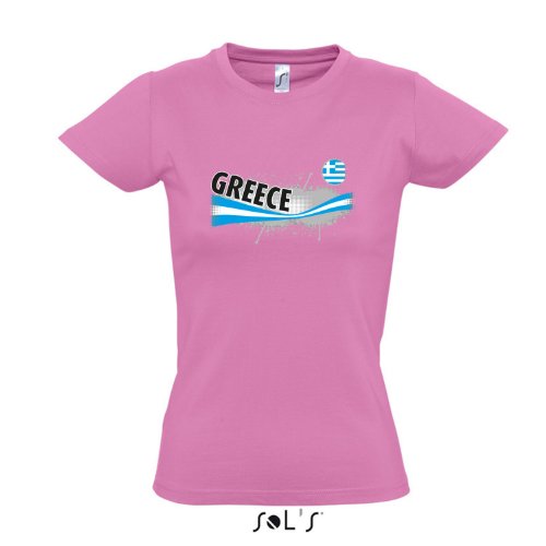 Fanshirt-Damen GREECE, Griechenland Ländershirt EM / WM Trikot S-XXL , Orchid pink , M