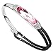 Silver Crystal Diamond Accent Luxury Queen Bracelet for women teenage girls, with a Gift Box, Made with SWAROVSKI Crystal, Rose Red