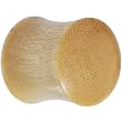 7/16" Organic Solid Crocodile Wood Saddle Plug