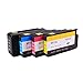 910XL Black and 910 (Cyan, Magenta, Yellow) 4 cartridges Works with Officejet Pro 8100/8600/251/276.