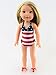 American Fashion World Red, White, and Cute Bathing Suit -Fits 14 Inch Wellie Wisher Dolls | 14 Inch Doll Clothing