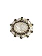 Bollywood Ring Red Green Ring Adjustable Gold Tone