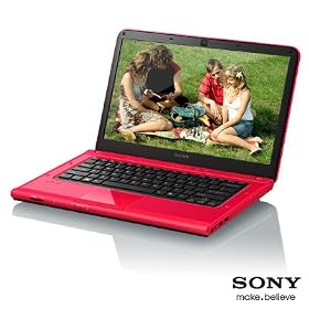Sony VAIO VPC-CA2C5E 35,5 cm (14 inches) Notebook, Intel CoreTM i5-2410M, 2.30GHz processor, 4 GB SDRAM, 500GB HDD, Blu-ray DiscTM Player, Win 7 Home Premium, red - special edition