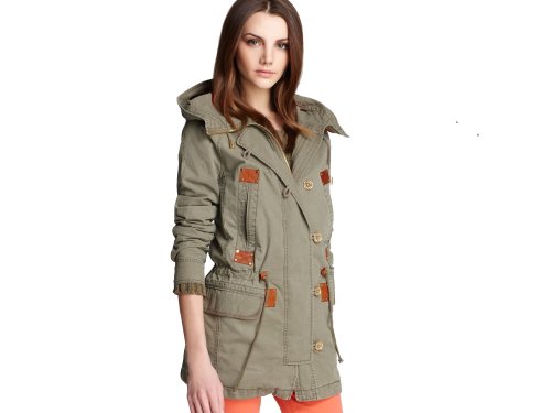 Michael Kors Hooded Cotton Anorak Jacket