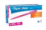 Paper Mate Intro Micro Chisel Tip Highlighters, 12 Fluorescent Pink Highlighters (22709)