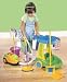 Kids Pretend Play Dirt Vacuum House Cleaning Trolley Cart Set w/ Working Vacuum / Sweeper -Includes Dust Pan + Broom + Mop + More Fun Toy Accessories for Floor Cleaning