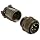 Amphenol Industrial MS3106E18-11P Circular Connector Pin, Environmental Resisting, Threaded Coupling, Solder Termination, Straight Plug, 18-11 Insert Arrangement, 18 Shell Size, 5 Contacts