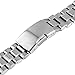 Moto 360 2 Watch Band (2nd Gen, 46mm 2015), Threeeggs Stainless Steel Watch Strap Adjustbable Bracelet Band for Motorola Moto 360 2 46mm Smart Watch (B - Silver)