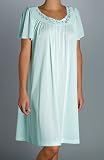 Unmentionables Short Elegant Gown with Flower Petal Embroidery and Flutter Sleeves, Petals
