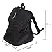Petroad Large Outdoor Travel Pet Backpack Carrier with Top Mesh Sided Pocket for Dogs and Cats,Black